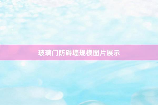 玻璃门防碍墙规模图片展示